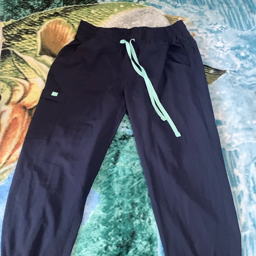 Navy blue scrub pants